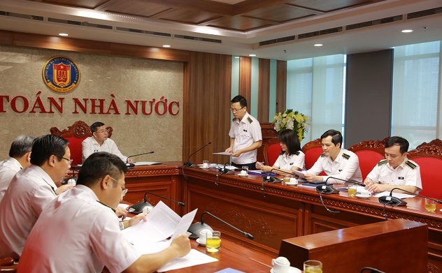 Ủy viên Trung ương Đảng, Phó Tổng Kiểm toán nhà nước phụ trách Ngô Văn Tuấn làm việc với Vụ Tổng hợp