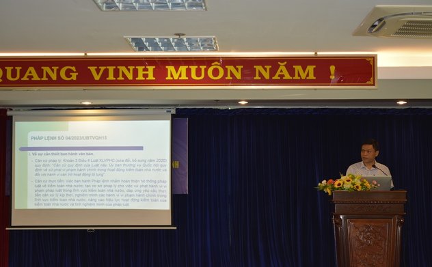 KTNN khu vực IX tổ chức Hội nghị giới thiệu, tuyên truyền và phổ biến Pháp lệnh Xử phạt vi phạm hành chính trong lĩnh vực kiểm toán nhà nước